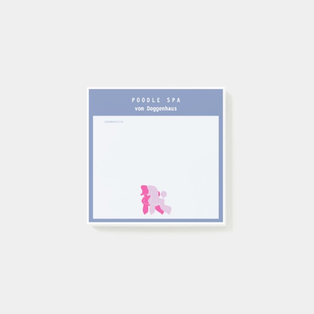 Bloco De Notas Notas de Poodle (Frente)