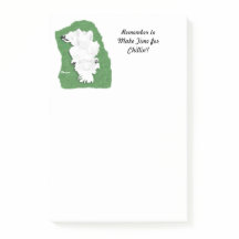 Notas de Pós-Ti® de Relaxamento Samoyed, 4" x 6"