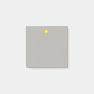 Bloco De Notas Notas de post-it amarelas brilhantes de Sun