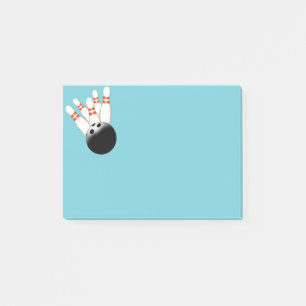Bloco De Notas Notas de post-it da boliche