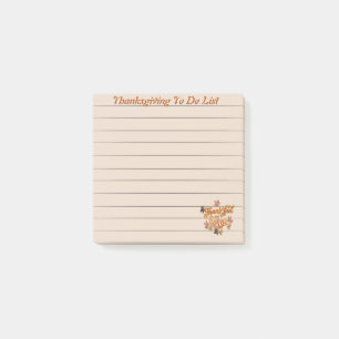 Bloco De Notas Notas de Post-it da lista de afazeres do Dia de Aç