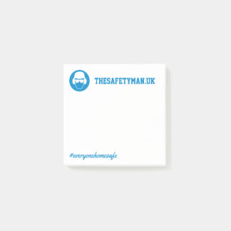 Bloco De Notas Notas de post-it da segurança