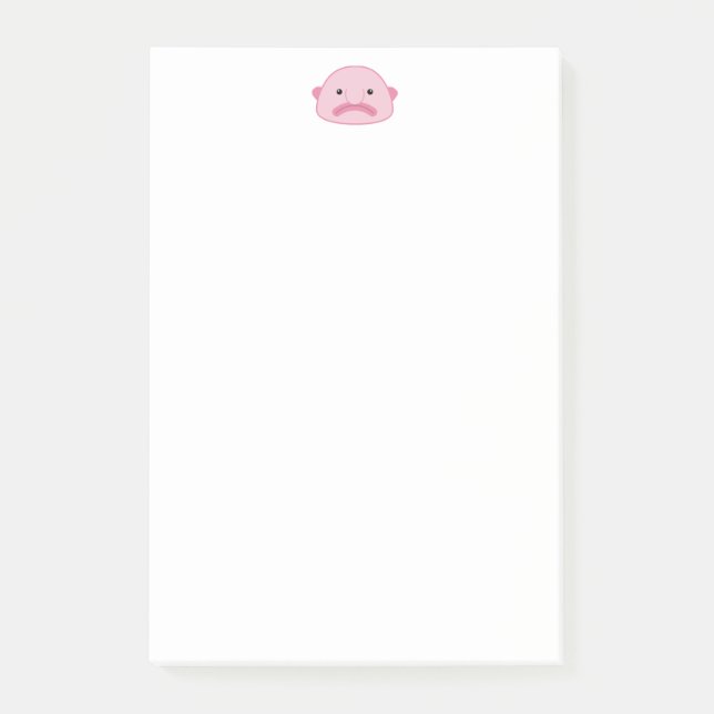 Bloco De Notas Notas de post-it de Blobfish 4 x 6 (Frente)