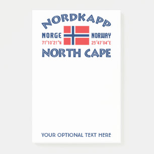 Bloco De Notas Notas de post-it de NORDKAPP Noruega