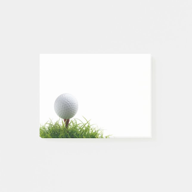 Bloco De Notas Notas de post-it do golfe (Frente)