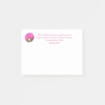 Notas de post-it perfeitas da paz