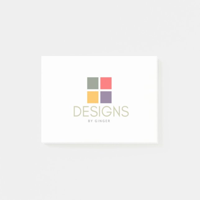 Bloco De Notas Notas de post-it personalizadas (Frente)