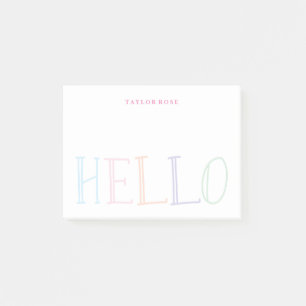 Bloco De Notas Notas de post-it personalizadas coloridas do