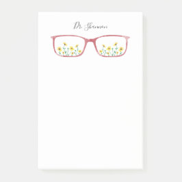 Bloco De Notas Notas de post-it personalizadas das margaridas &