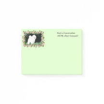 Notas de Post-it® Samoyed 4 x 3 com Mensagem