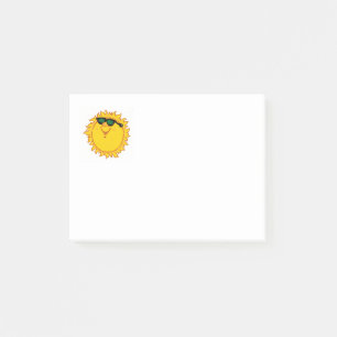 Bloco De Notas Notas de post-it x3 felizes de Sun 4