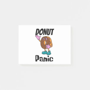 Bloco De Notas Notas de posta de rosquinha de pânico de rosquinha