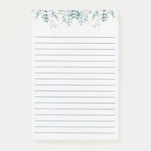 Bloco De Notas Notas de posto (Frente)