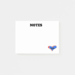 Bloco De Notas Notas de Posto cardíaco de amor personalizado