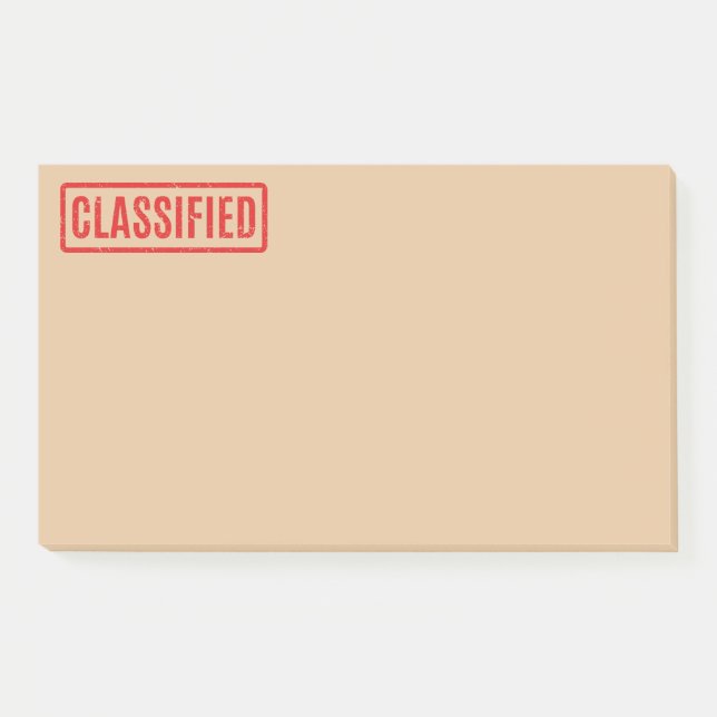 Bloco De Notas Notas de Posto Classificado Escritas (Frente)