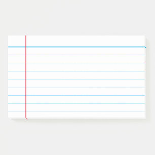 Bloco De Notas Notas de posto com linha azul personalizada