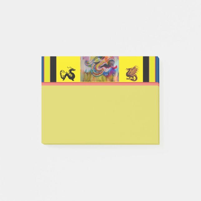 Bloco De Notas Notas de Posto da Cabeça de Dragão (Frente)