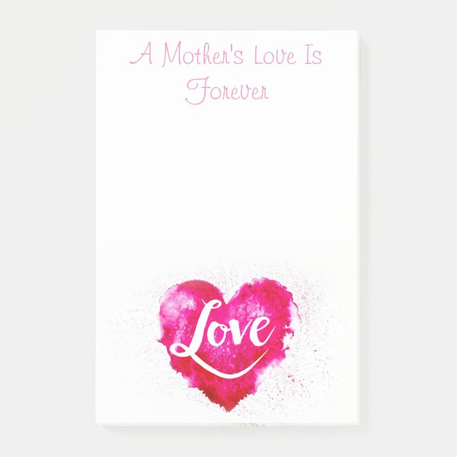 Bloco De Notas Notas de Posto da mãe (Frente)