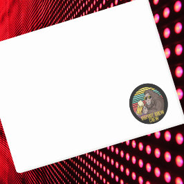 Bloco De Notas Notas de Posto da Tripulação de Pé-Grande