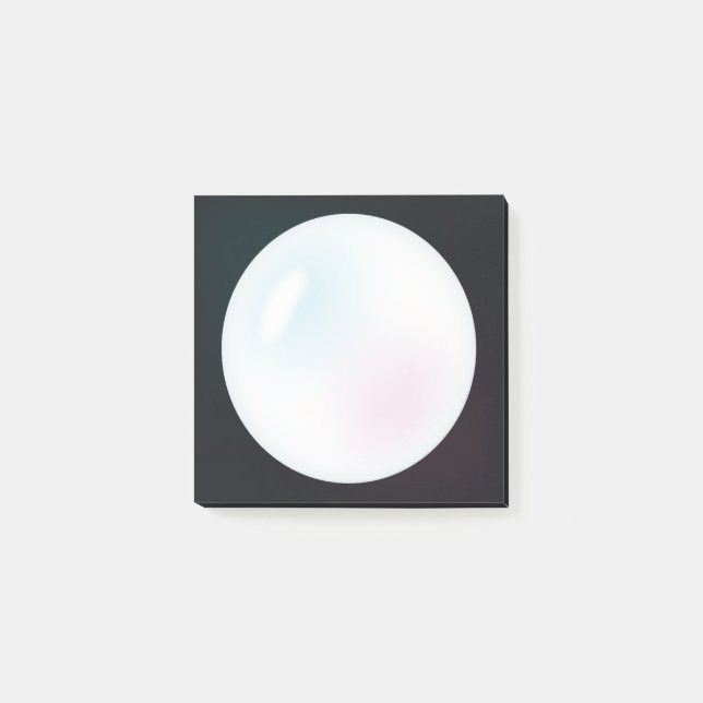 Bloco De Notas Notas de Posto da White Pearl (Frente)