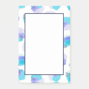 Bloco De Notas Notas de Posto de Brushstrokes de Aquarela