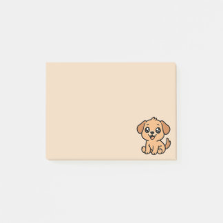 Bloco De Notas Notas de Posto de Cães de Cartoon