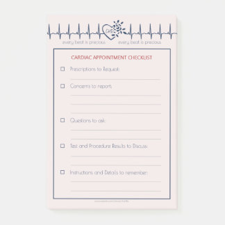 Bloco De Notas Notas de Posto de Compromisso Médico CHD