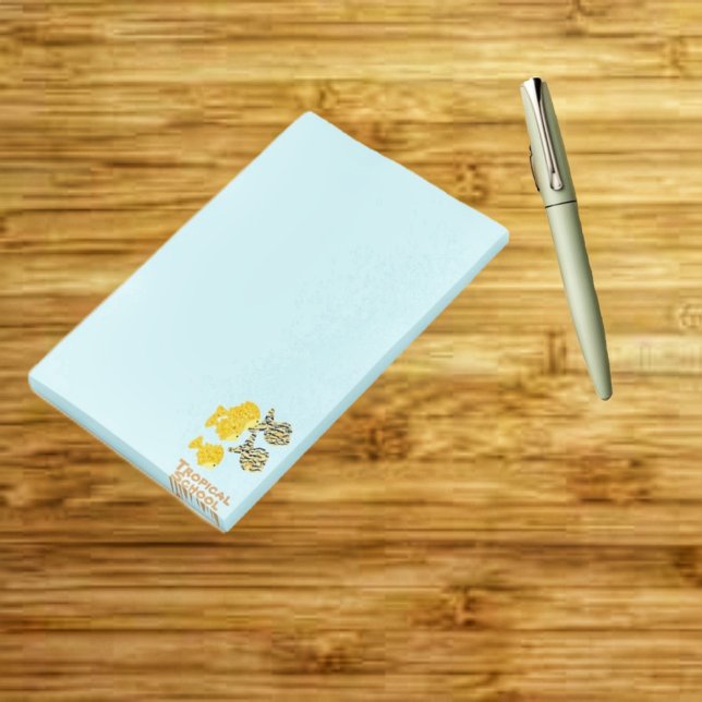 Bloco De Notas Notas de Posto de Escolas Tropicais (Fish School Post-It-Notes, is one of several, Tropical themed designs!)