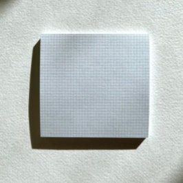 Bloco De Notas Notas de Posto de Gingham Azul/Verde