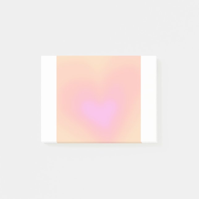 Bloco De Notas Notas de Posto de gradiente cardíaco fofo-Notas (Frente)