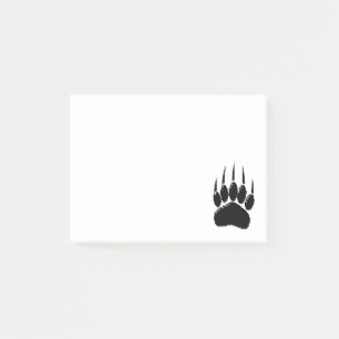 Bloco De Notas Notas de Posto de impressão do Urso Negro brilhant