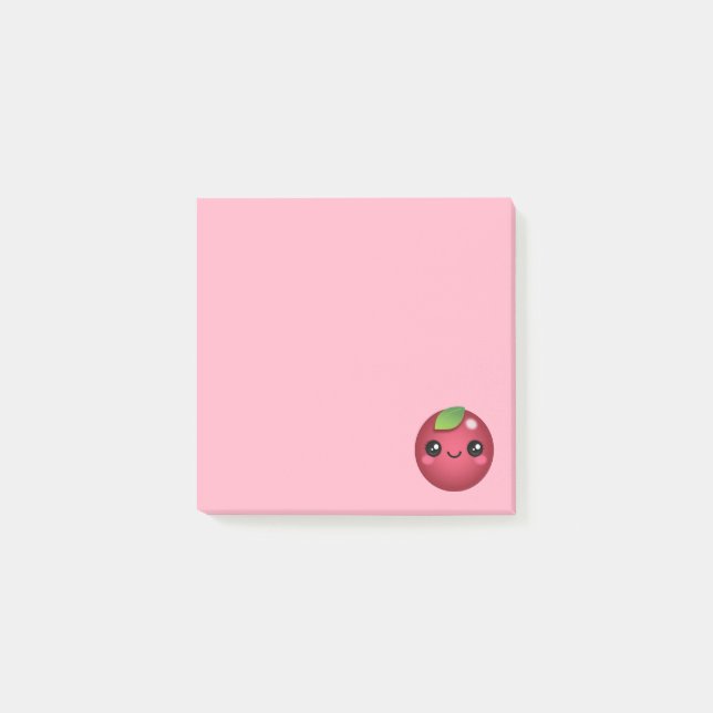 Bloco De Notas Notas de Posto de Kawaii Cranberry (Frente)