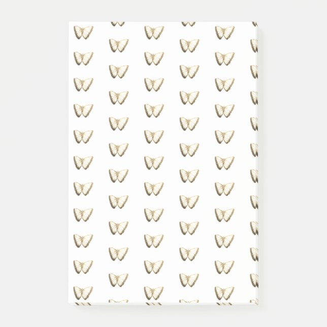 Bloco De Notas Notas de Posto de Padrão de Borboleta (Frente)