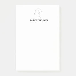 Bloco De Notas Notas de Posto de Pensamentos Aleatórios