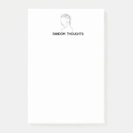 Bloco De Notas Notas de Posto de Pensamentos Aleatórios