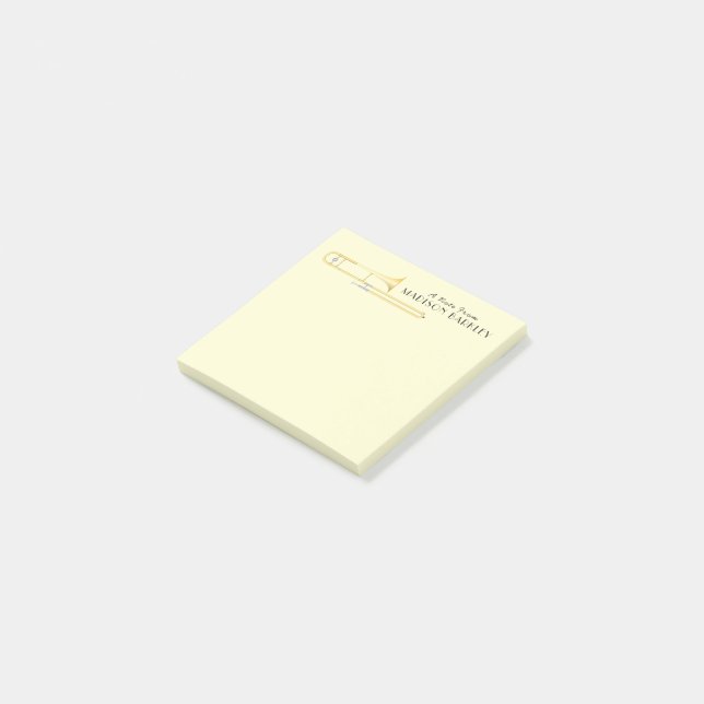 Bloco De Notas Notas de Posto de Professores de Banda Musical Tro (Inclinado)