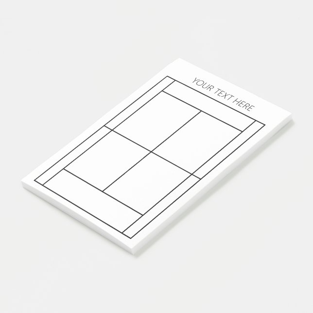 Bloco De Notas Notas de Posto de Registro de tênis - Texto Person (Inclinado)