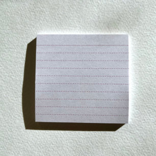 Bloco De Notas Notas de Posto de Regra de Ponto de rosa claro