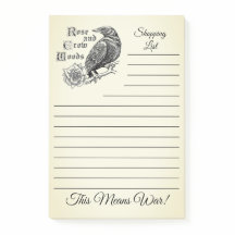 Notas de Posto de Rosa e Crow Woods