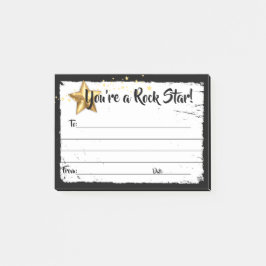 Bloco De Notas Notas de posto de trabalho do excelente de reconhe