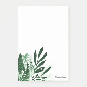 Bloco De Notas Notas de posto design do grupo verde