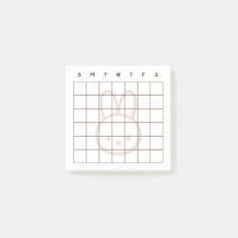 Bloco De Notas Notas de Posto do calendário de coelho fino