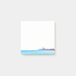 Bloco De Notas Notas de Posto do Chicago Skyline