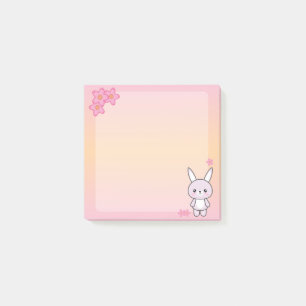 Bloco De Notas Notas de Posto do coelho kawaii
