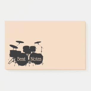 Bloco De Notas Notas de Posto do Conjunto de Tambores de Percussã