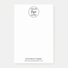 Bloco De Notas Notas de Posto do logotipo comercial personalizado