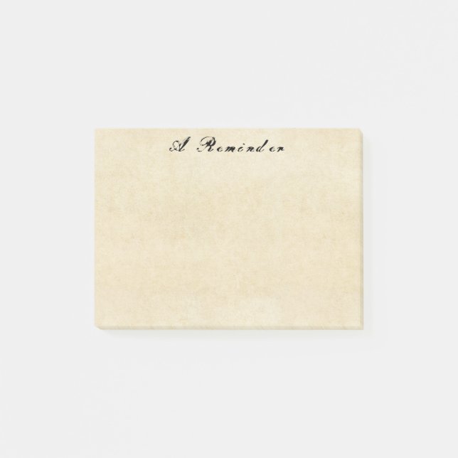 Bloco De Notas Notas de Posto do Papel de Pergaminho Antigo Grung (Frente)