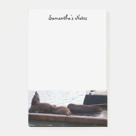 Bloco De Notas Notas de Posto do Sea Lions