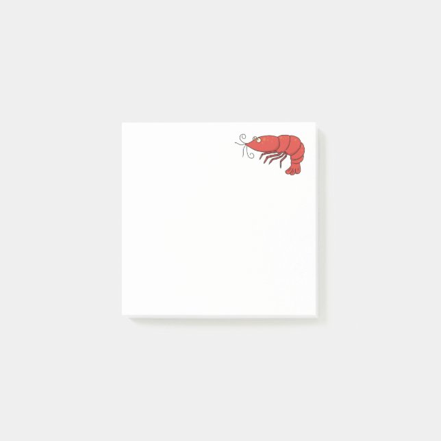 Bloco De Notas Notas de Posto do Shrimp (Frente)