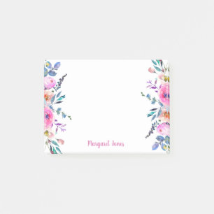 Bloco De Notas Notas de posto floral personalizadas